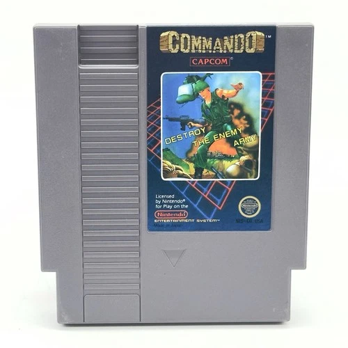 NES Nintendo COMMANDO 5 Screw TESTED Authentic Cartridge Only VGC FREE S&H
