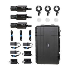 Nanlite Forza 60CR RGBLAC LED Spotlight with CRMX 3-Light Kit Includes Battery G