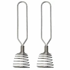Norpro 7" French Spring Coil Whisk 2PK - Wire Whip Cream Egg Beater Gravy Mixer