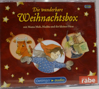Wunderbare Weihnachtsbox 3x CD mit Mama Muh + Kleine Hexe + Madita A. Lindgren