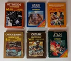 Lot Of 6 Boxed Atari 2600 Games Missile Outlaw Canyon Berzerk Asteroids Tested