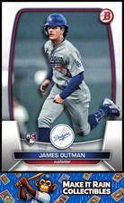 James Outman 2023 Bowman #13 Los Angeles Dodgers Rookie RC
