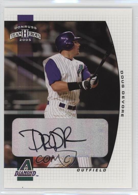 2005 Donruss Team Heroes Auto Doug DeVore #22 Auto n1u