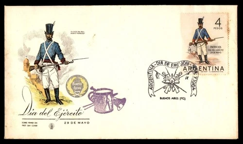 Mayfairstamps Argentina FDC 1964 Man in Uniform Army Day First Day Cover aaw_947