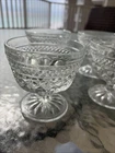 Set of 4 Vintage Anchor Hocking Wexford Clear Glass Dessert Cups Sherbet Dishes