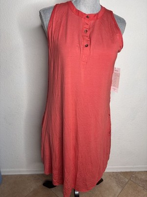 Shebird The Sheila Shift Bra Dress Built in Wireless Bra Poppy Size 3 S/M NWT