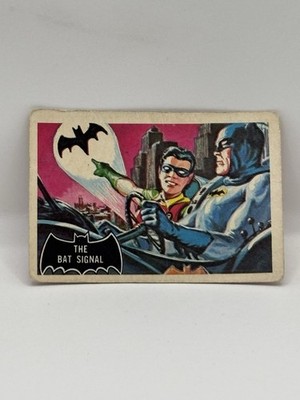 1966 Batman V Joker Karte #3 ''The Bat Signal'' Bazooka Kaugummi UK Ausgabe Vintage