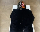 Authentic A Bathing Ape Bape Tiger Shark Full Zip Hoodie Black XL Good Used