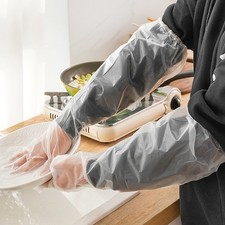 100x Rękawiczki jednorazowe Wydłużone Kuchnia Zmywanie Rękawica domowa Wodoodporna