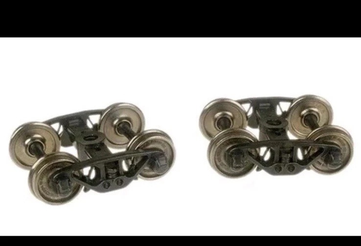 Life Like 21255 HO Scale National B1 Freight Trucks W/33" Flat Back Wheel (2) - Image 3 of 3