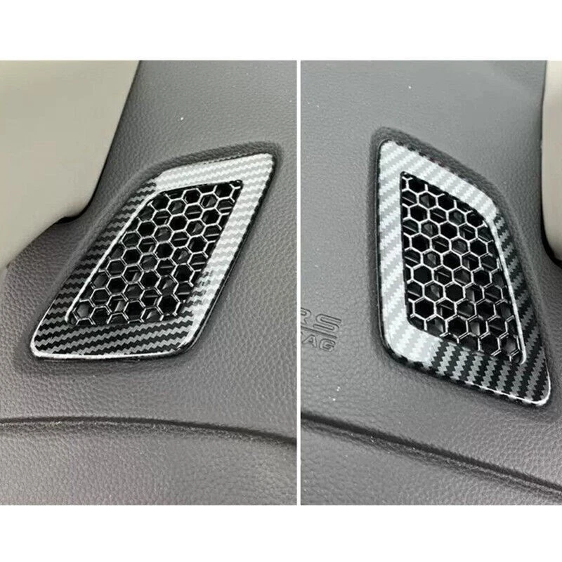 Painel de fibra de carbono saída de ar tampa de ventilação acabamento para Honda CR-V CRV 2023 2024 - Imagem 4 de 4