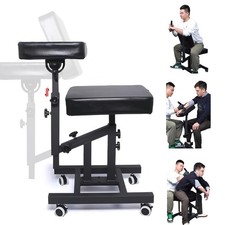 Tattoo Chairs Adjustable Armrest Back Support Ergonomic with Wheels