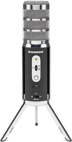 Samson Microfono USB alta definizione per podcast vlogging metallo registrazione prezzo ebay