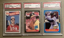 (3) Card Lot PSA 1984 And 1987 Donruss Mark McGwire RC Rated Rookie Highlights