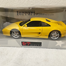 UT Models 1:18 Ferrari F355 Berlinetta Diecast Model Car Yellow w/ Case