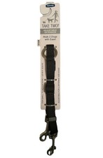 Petmate Take Two Adjustable Leash Small to Medium Black 5/8"X18-24" Walk 2 Dogs
