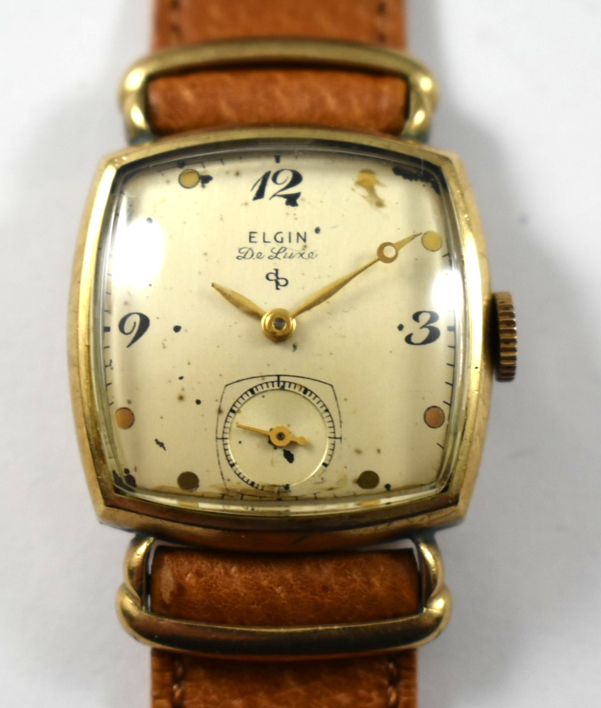 ELGIN エルジン De Luxe デラックス 10KGF 金張り 手巻き 腕時計