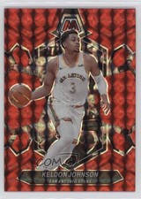 2023-24 Panini Mosaic Red Mosaic Prizm Keldon Johnson #119 17zx