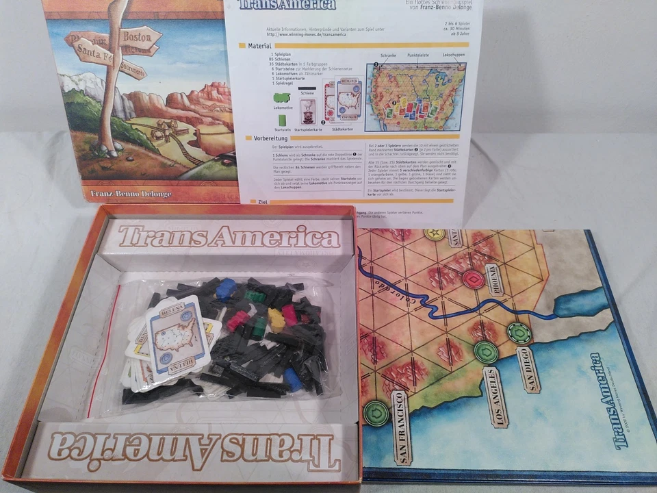 Trans America - Winning Moves - vollständig, Top Zustand - Gesellschaftsspiel - Bild 4 von 4