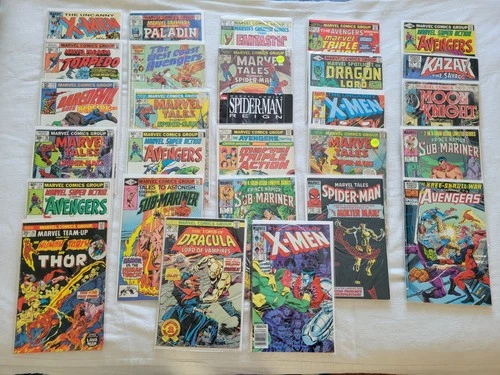 Vintage Marvel Comic Book Lot Spider-Man X-Men Daredevil Fantastic Four - LOT C