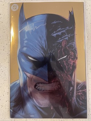 SIGNED BATMAN #1 TYLER KIRKHAM 616 Comics GOLD FOIL Dress Variant A NM