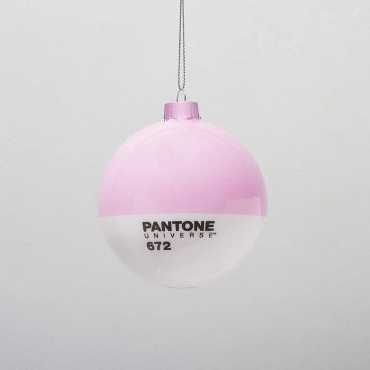 Pantone Color Swatch Christmas Ornaments Pink
