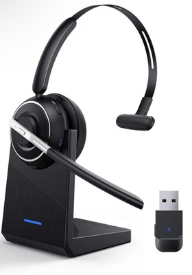 PrancyBt Bluetooth Headset V5.2 Wireless AI Noise Cancelling KH120M