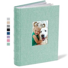 Photo Album 4x6 300 Photos Linen Frame Cover with Memo Areas Photobook Large ...