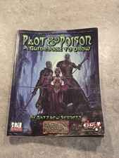 Vintage 3.5 ed D&D Plot & Poison a Guidebook to Drow 2002 Softcover Green Ronin