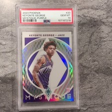 2023-24 Panini Phoenix - Keyonte George Mystique purple PSA 10 out of 75