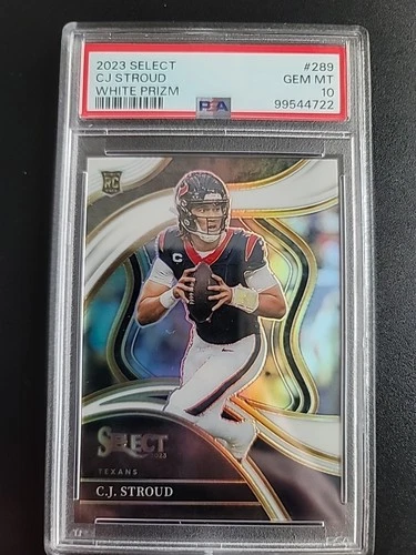 2023 Panini Select - Club Level C.J. Stroud #289 White Prizm (RC) PSA 10 /35