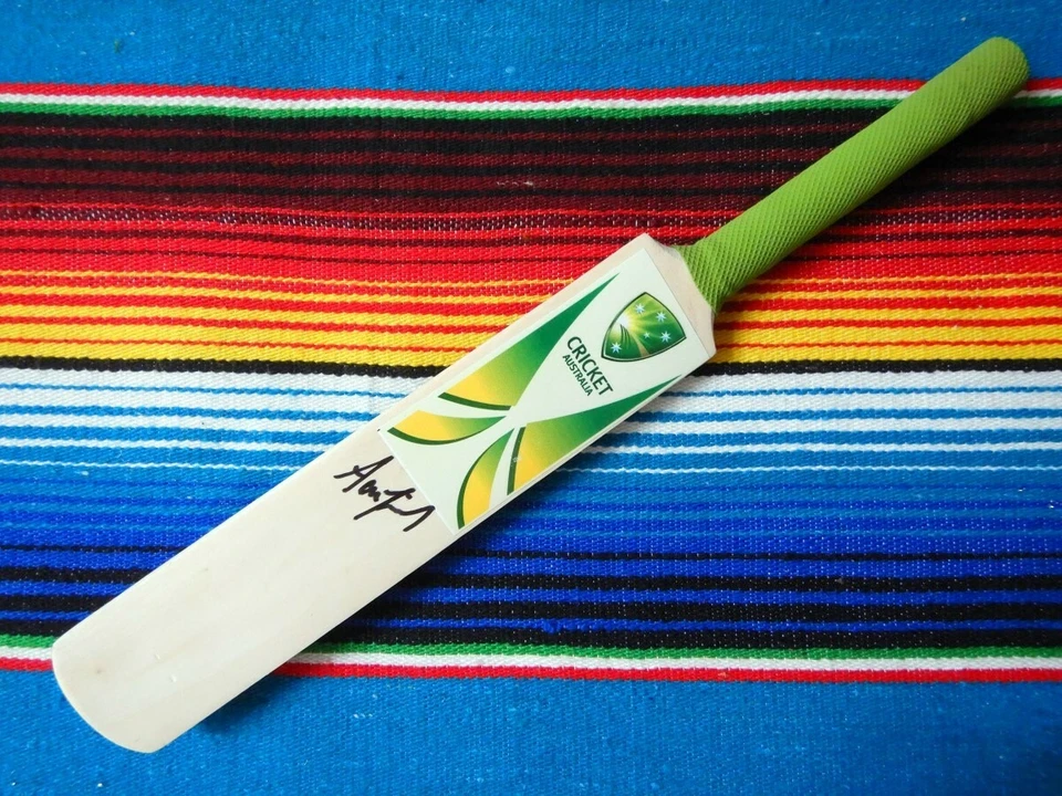 Signed Aaron Finch Cricket Australia Mini Bat - Proof COA - Melbourne Renegades - image 3 of 4