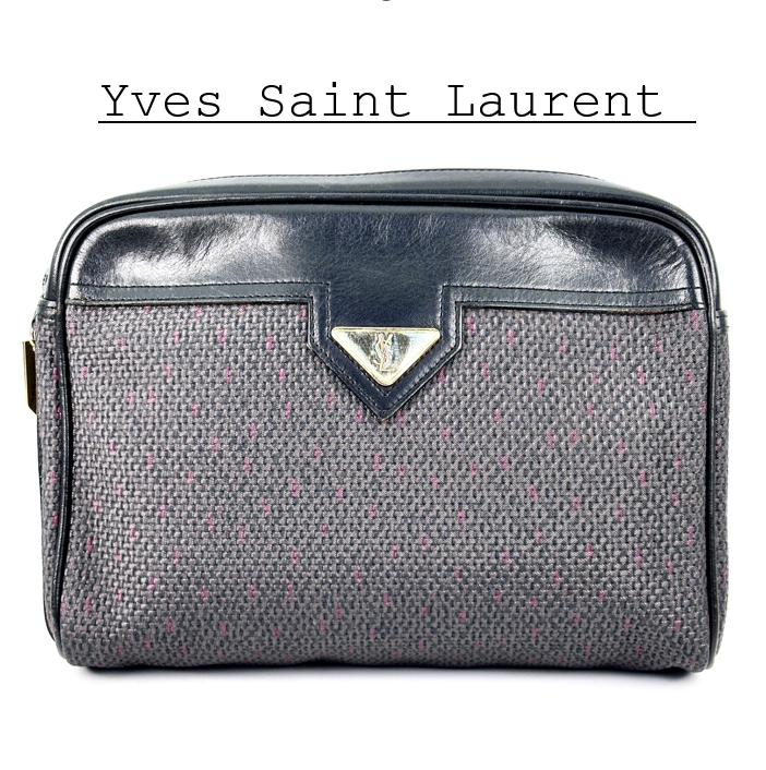 Pochette pochette Yves Saint Laurent vintage tela autentica dal Giappone 0336