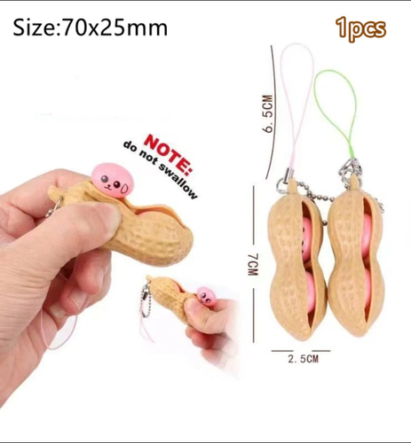 Peanut Popper Monkey Nut Pod Stress Toy 