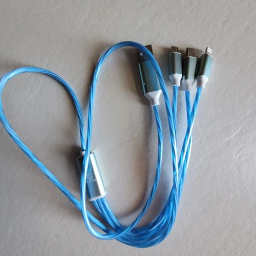 5PS 3 in1 LED Light Fast charger Cable USB Data Cable Charging For iPhone Type C - Picture 20 of 27