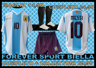 Divisa Completo Argentina Calcio Divisa Completi Calcio Mass Kit