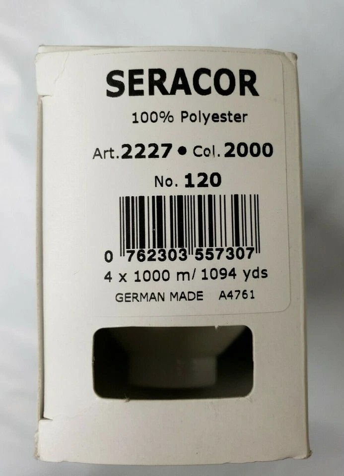 NEW! MELTLER 4 Rolls All Purpose WHITE Polyester Thread 4 Spools 1094 yds - Image 2 of 4