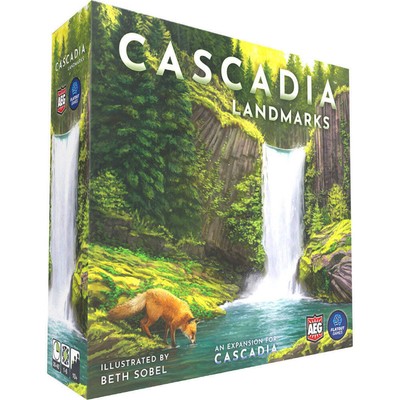 Cascadia Landmarks Expansion Game w/ New Scenic Features and Strategic Gameplay
