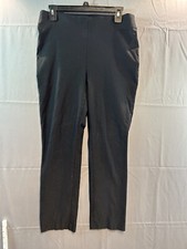 Chico Womens Size 1 medium Pants Ankle Black So Slimming Pull Up 32x28  