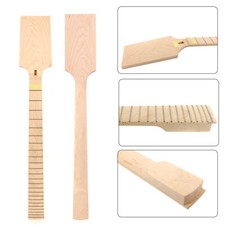 Nuevo mástil de guitarra de arce 24 trastes 25,5 pulgadas diapasón de arce cabeza de paleta atornillada