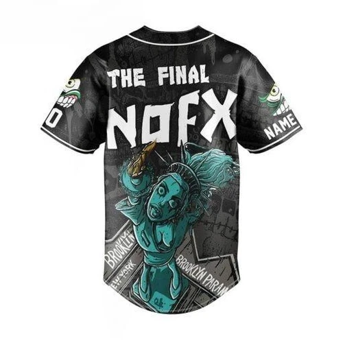 NOFX Band The Final Shows Customized Baseball Jersey