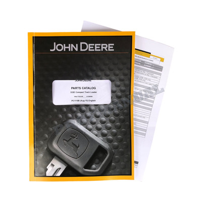JOHN DEERE 333E COMPACT TRACK LOADER PARTS CATALOG MANUAL + !BONUS!