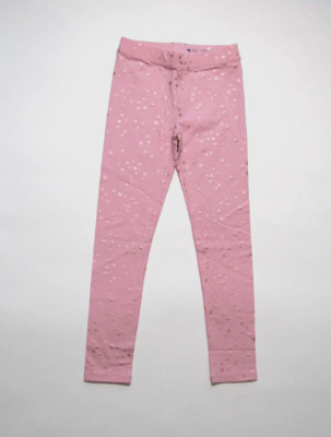 J.CREW CREWCUTS GIRLS MAUVE STAR PRINTED ELASTIC WAIST STRETCH LEGGINGS Sz 10