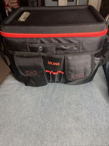 ULINE Mobile Desk - S-22525. Black/Red, *New*