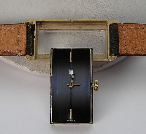 Modernist LIP France 1975 Diamond Line Damenuhr 39mm x 18mmm lang Tank 17J - Bild 9 von 13
