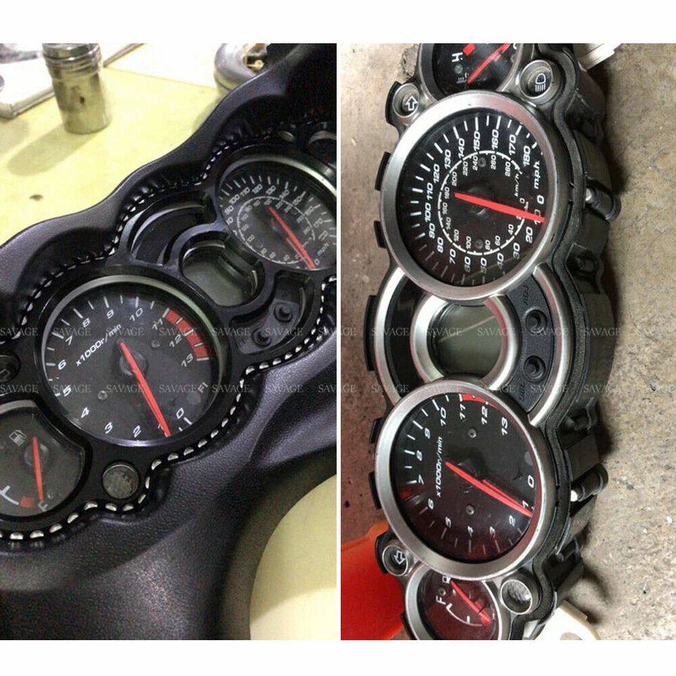 Bisel de racimo de cubierta de velocímetro cromado para SUZUKI GSX1300R HAYABUSA 08-20 Foto 3 de 4