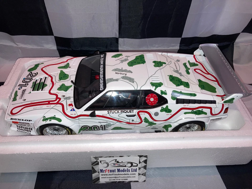 1:12 Minichamps 125802901 Stuck/Piquet BMW M1 Procar 3rd 1000km Nurburgring 1980 - Image 3 of 4