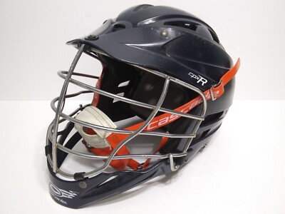 Cascade CPX-R Lacrosse Helmet OSFM Adjustable SPR Fit Navy Blue Orange