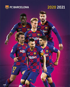 Fc Barcelona Gruppe 19 Fussball Poster Plakat Druck Grosse 40x50 Cm Ebay