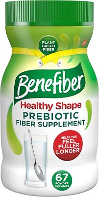 Benefiber Healthy Shape Prebiotic Fiber Powder for Digestive Health 17.6 Oz New